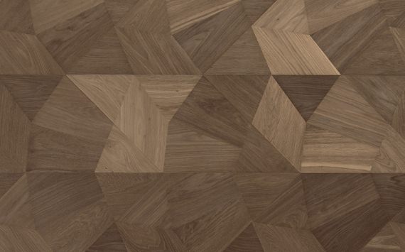 Parquet géométrique modulaire design.