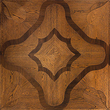 Doge modular geometric wood floor. Heritage Panels.