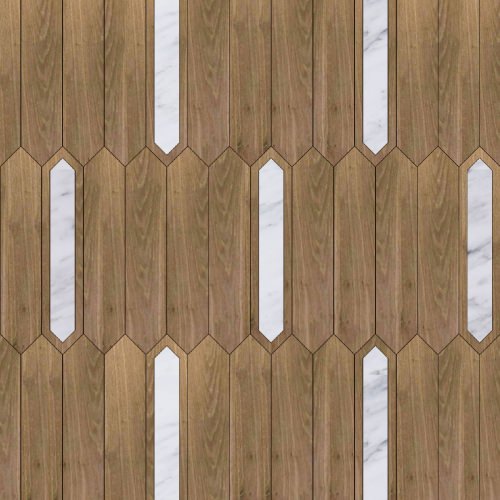 Matita modular geometric wood floor - Installation 113