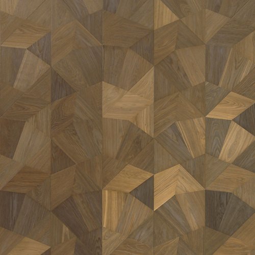 Frammenti modular geometric wood floor. Design Panels.